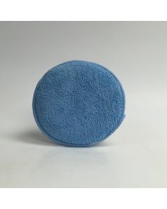 Round Microfiber Wax Applicator Pad 5 in x 4.25 in with Pocket