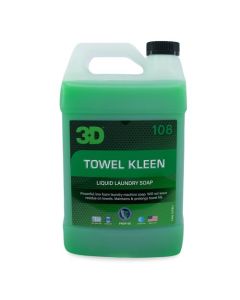 3D 108 Towel Kleen Microfiber Detergent and Liquid Laundry Soap 1 Gallon Jug