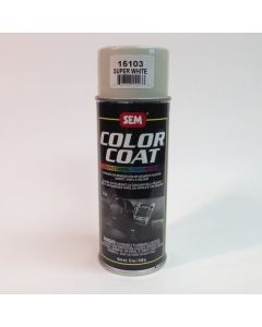 SEM 15103 Color Coat Super White 12 oz. Can for Vinyl, Plastics, Carpet, and Velour