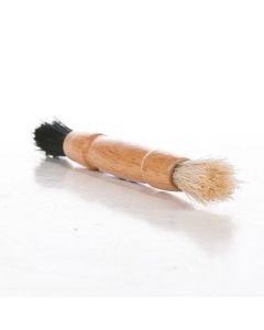 Two-Way Mini Brush 6-1/2 in. long with Natural Bristles and Black Nylon Bristles