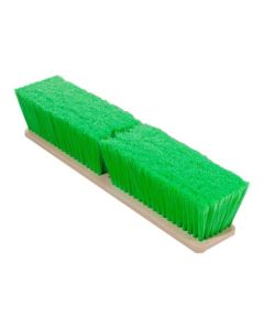 14 in. Green Flagged Nylon Floor Brush Style Car Wash Brush