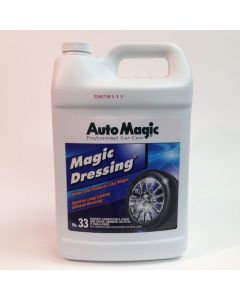 Auto Magic 33 Magic Dressing Superior Long Lasting Silicone Dressing 1 Gallon Jug