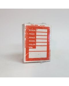Kleer Back Stock Stickers (100 Count) Orange