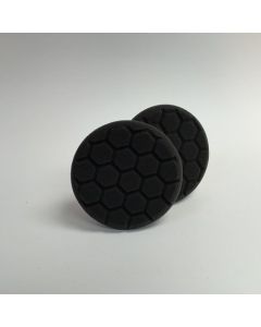 420RH 4 in. Hex Face Black Foam Grip Pad (2 Pack) for Polishing