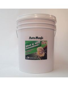 Auto Magic 56-5 Wash & Wax Concentrate Thick Lather Shampoo with High-Shine 5 Gallon Bucket