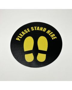 Stand Here 12 in. Circle Floor Mat