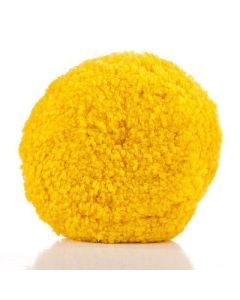 7503GYC 7.5 in. 100% Natural Wool 4 Ply Twist Grip Pad 1.5 in. Pile High for Cutting/Compounding Yellow
