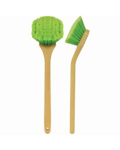 Angled Head, Flagged-Tip Bristles, Long Handle, Tire Brush for Gentle Washing on Any Surface Resistant to acids and detergents