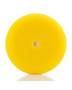 930G Yellow Medium Foam Grip Pad 9 in. 1.5 in. with Center Tee, Contour Edge for Compounding/Polishing
