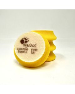 Rupes 70mm Nano iBrid Yellow DA Fine Finishing Foam Pad for 2 In. Backing Plate (in a Tube of 4 Count)