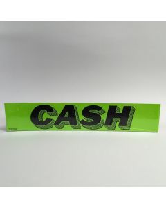 E-Z Letter CASH Fluorescent Chartreuse, 3-D shaded design adhesive windshield sign 15 in x 2.75 in (12 Count)