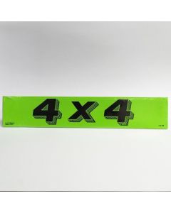 E-Z Letter 4X4 Fluorescent Chartreuse, 3-D shaded design adhesive windshield sign 15 in x 2.75 in (12 Count)