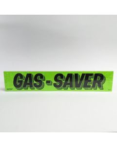 E-Z Letter GAS SAVER Fluorescent Chartreuse, 3-D shaded design adhesive windshield sign 15 in x 2.75 in (12 Count)