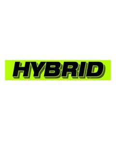 3-D Shaded Adhesive Windshield Sign - Hybrid 15 In. x 2.75 In. (12 Count) Black Font on Fluorescent Chartreuse