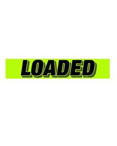 E-Z Letter LOADED Fluorescent Chartreuse, 3-D shaded design adhesive windshield sign 15 in x 2.75 in (12 Count)