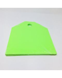 EZ203-FG Large Rearview Mirror Tag 9.25 in. x 11 in. (12 Count) Green Blank
