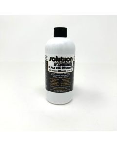 Solution Finish Black Trim Restorer Restores, Conditions and Protects Most Originally Black Surfaces Rubber Vinyl Plastic 12 oz.
