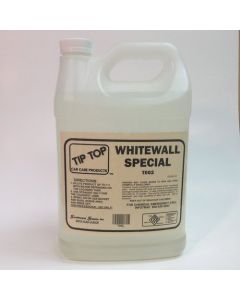 Tip Top T002 Whitewall Special 1 Gallon Jug White Tire Cleaner